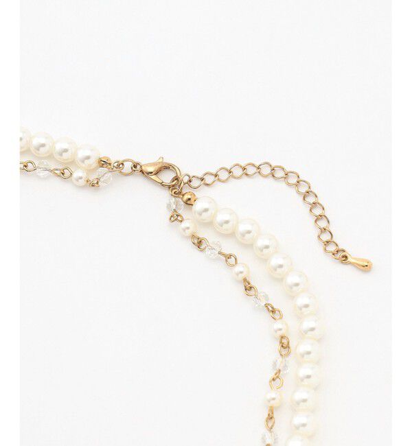 ANY SIS「2連パール調ストーン ネックレス」|ネックレス|