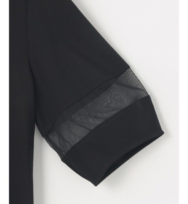 ANY SIS「【洗える】シアーコンビ プルオーバー」|Tシャツ・カットソー|