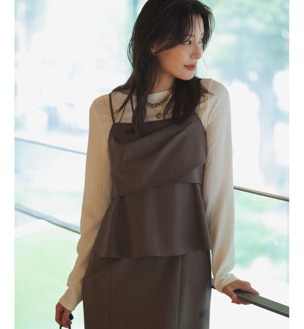 ANY SIS「ビスチェワンピース &times; カットソー セット」|スーツ|