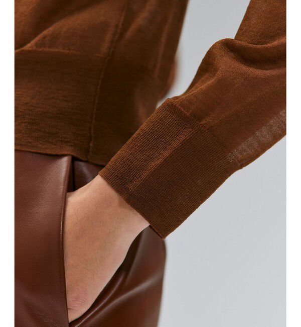 BEIGE,「【洗える・Oggi 10月号掲載】CADDO / シアーウールカーディガン」|ニット・セーター|