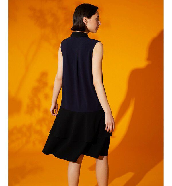  「ビジューロゴ配色ワンピース」|ドレス|