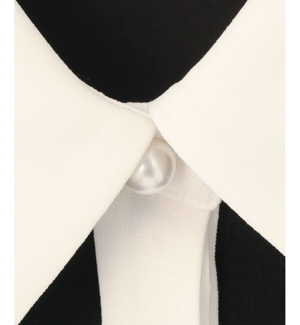  「ビジューロゴ配色ワンピース」|ドレス|