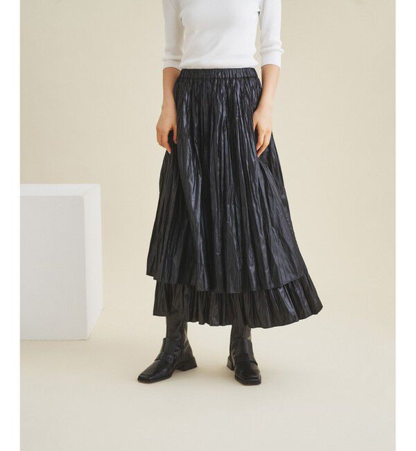 Grace Class「チンツワッシャープリーツスカート」|スカート|