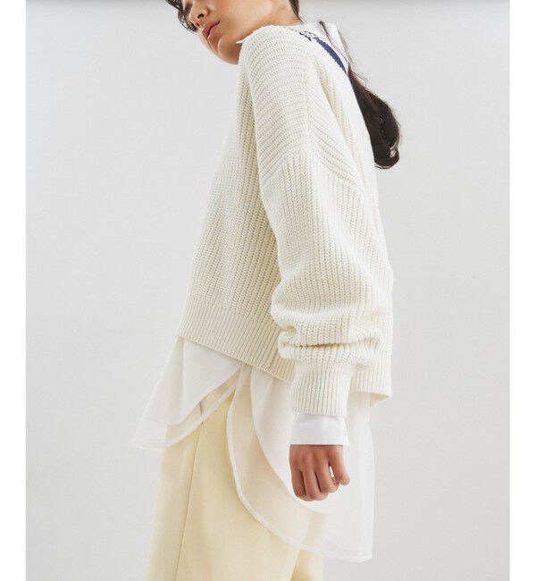  「アシメトリーニットトップ」|ニット・セーター|