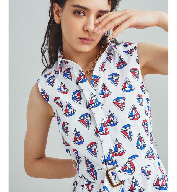 Grace Class「マリンモチーフシャツワンピース」|ワンピース|