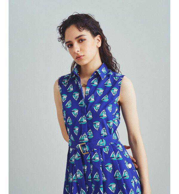 Grace Class「マリンモチーフシャツワンピース」|ワンピース|ネイビー