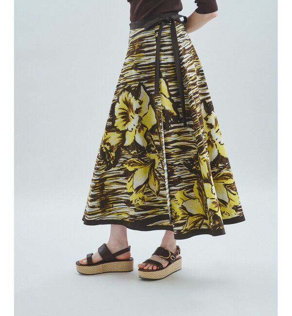 Grace Class「ペイントフラワーメキシカンスカート」|スカート|