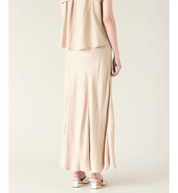 GRACE CONTINENTAL「キュプラサテンフレアスカート」|スカート|