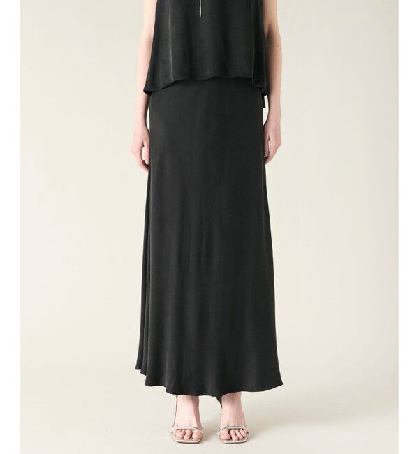 GRACE CONTINENTAL「キュプラサテンフレアスカート」|スカート|