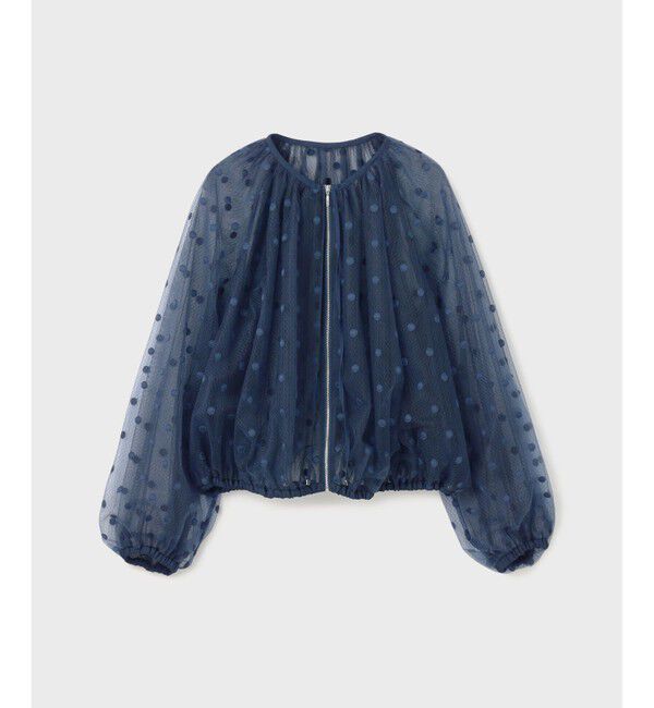  「チュールノーカラーブルゾン」|ブルゾン・スタジャン|