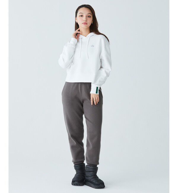 LACOSTE「ワイド＆クロップドフードスウェットパーカー / フーディー」|パーカー|