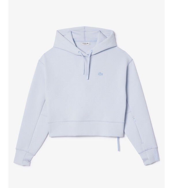 LACOSTE「ワイド＆クロップドフードスウェットパーカー / フーディー」|パーカー|ライトブルー