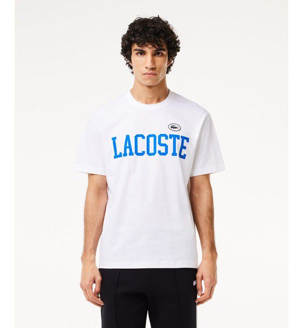 LACOSTE「カレッジプリントTシャツ」|Tシャツ・カットソー|ホワイト