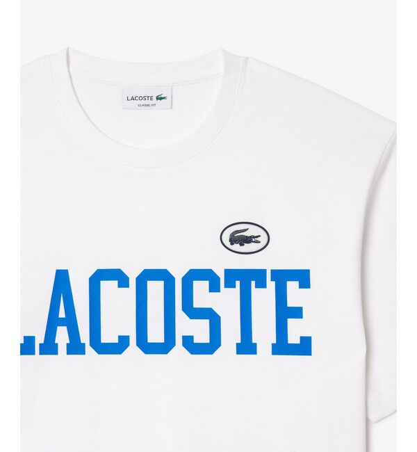 LACOSTE「カレッジプリントTシャツ」|Tシャツ・カットソー|