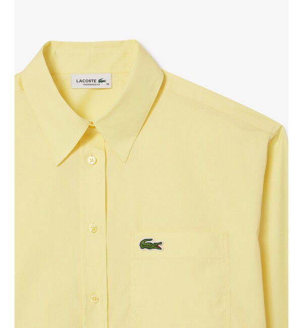 LACOSTE「コットンポプリンボタンシャツ」|シャツ・ブラウス|