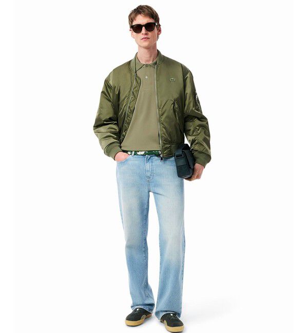 LACOSTE「通気性 イージーケア 軽量鹿の子ピケ L.12.12ライトウェイト半袖ポロシャツ」|ポロシャツ|