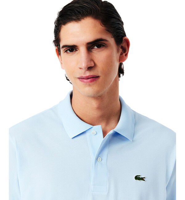 LACOSTE「通気性 イージーケア 軽量鹿の子ピケ L.12.12ライトウェイト半袖ポロシャツ」|ポロシャツ|