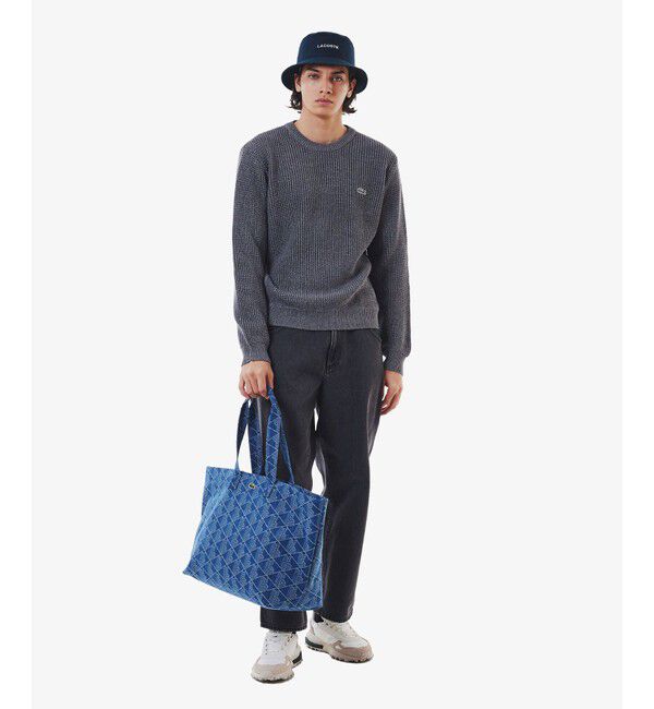 LACOSTE「ブランドロゴステッチバケットハット」|ハット|