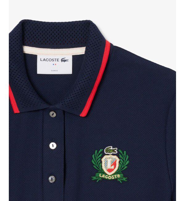 LACOSTE「サイドメッシュバンドポロシャツ」|ポロシャツ|