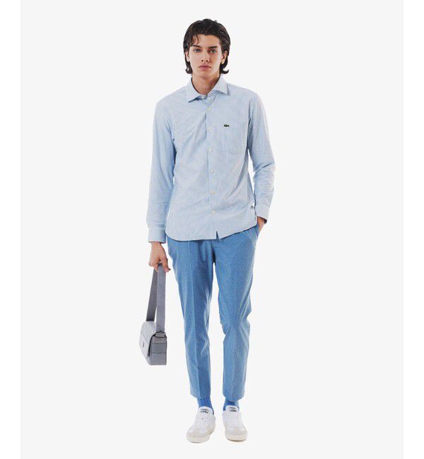 LACOSTE「ワンタックストレッチスラックス」|チノ|