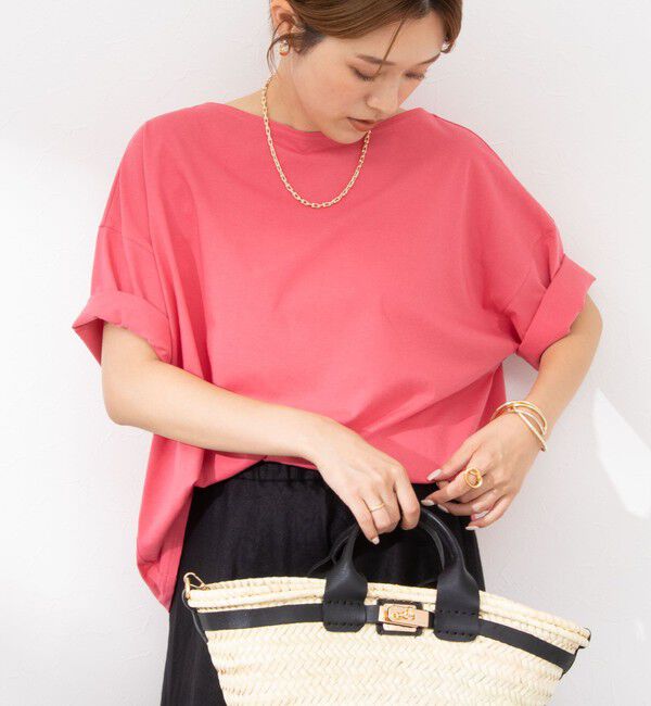 NOLLEY'S「MY STANDARD Tシャツ」|Tシャツ・カットソー|サーモンピンク