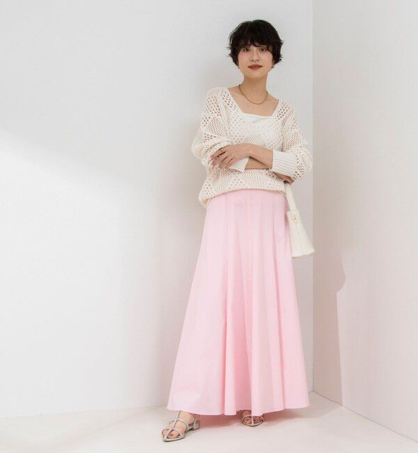 NOLLEY'S sophi「ウォッシャブルタイプライターフレアロングスカート」|スカート|