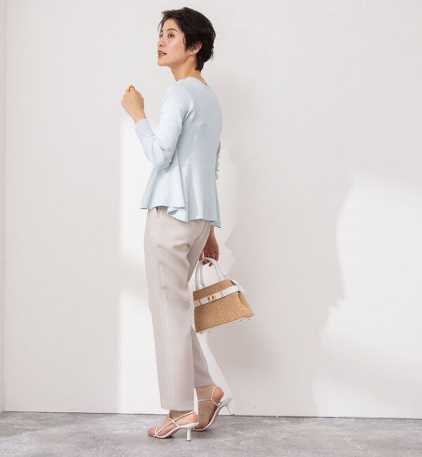 NOLLEY'S sophi「《セットアップ対応》ウォッシャブル撥水ダブルクロステーパードパンツ」|その他|