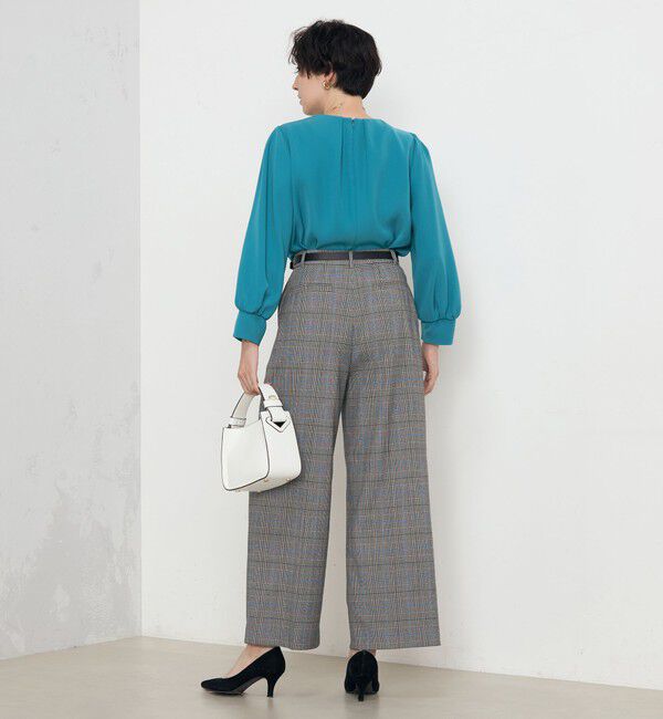 NOLLEY'S「《セットアップ対応》ウォッシャブルダブルクロスブラウス」|シャツ・ブラウス|