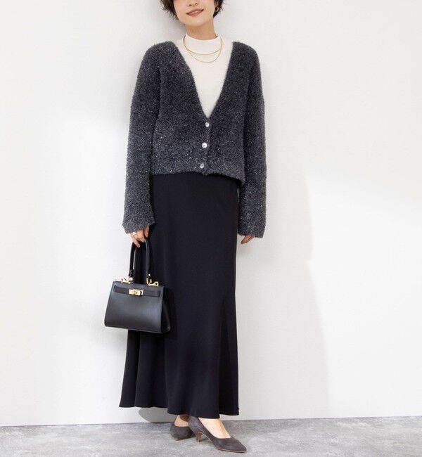 NOLLEY'S sophi「【追加】《オールシーズン対応》ウォッシャブルマットサテンナロースカート」|スカート|