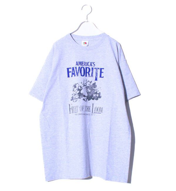 GLOSTER「【FRUIT OF THE LOOM/フルーツオブザルーム】プリントTシャツ フロントプリント」|Tシャツ・カットソー|アッシュグレー