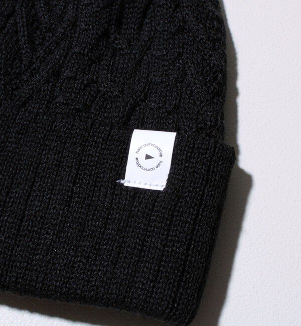 GLOSTER「【リバーシブル仕様】【UNISEX】halo commodity 別注 ストラタスケーブルワッチ」|ニット帽|