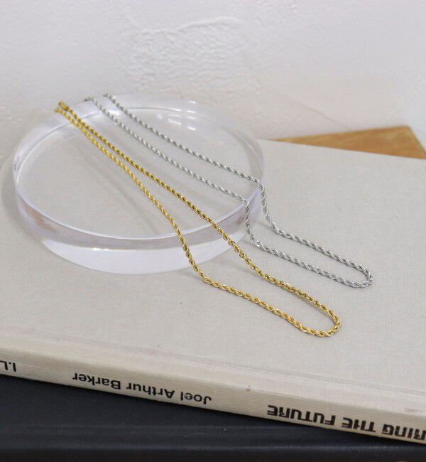 fredy emue「ステンレススクリューチェーンネックレス ショート」|ネックレス|