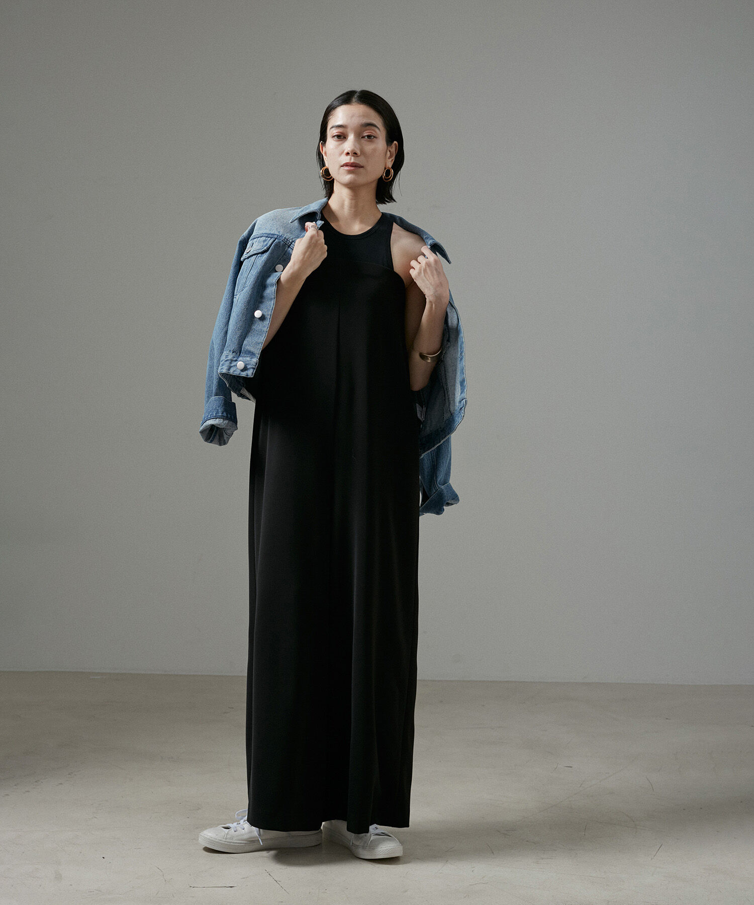 SALON adam et rope'「【WEB限定】クロップドカーヴィーデニムジャケット」|デニムジャケット|