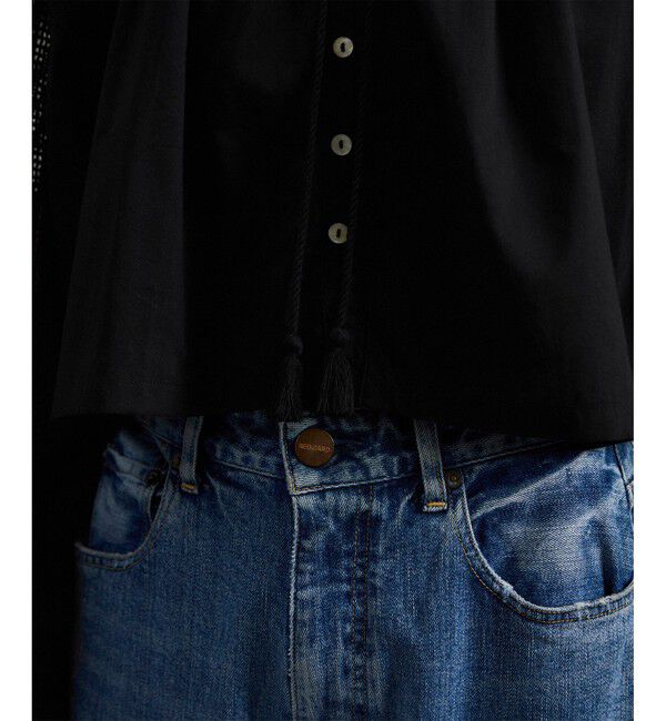 SALON adam et rope'「【WEB限定】レースアクセントボリュームスリーブブラウス」|シャツ・ブラウス|