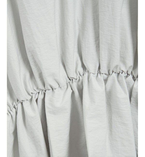 SALON adam et rope'「【WEB限定】シャーリングスリーブブラウス」|シャツ・ブラウス|