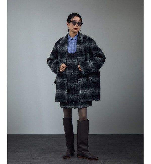 SALON adam et rope'「BALLIシャギージャケットコート」|その他|