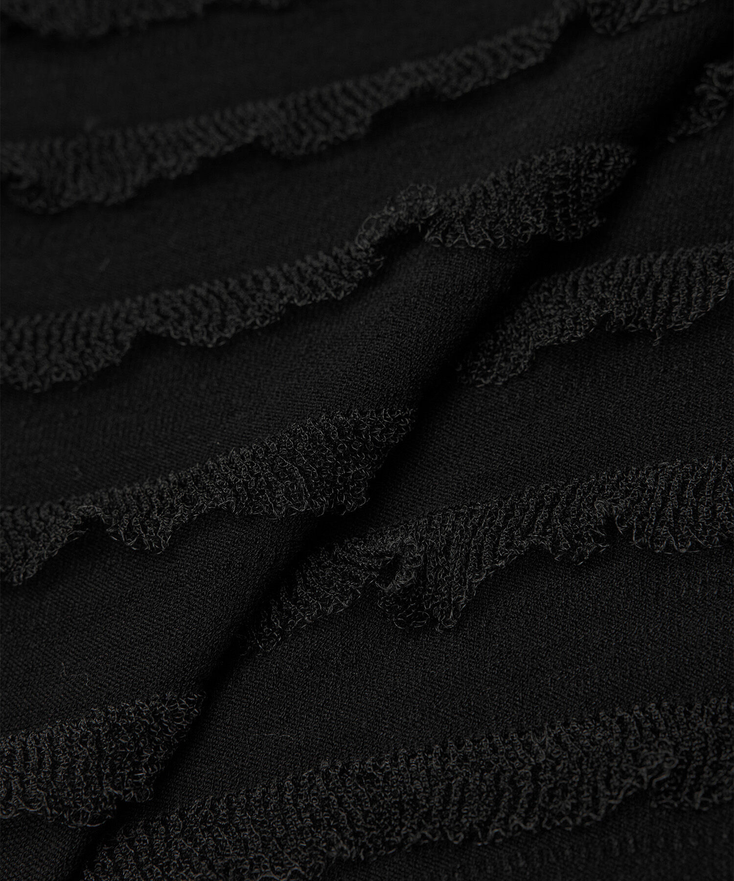 ROP&Eacute;「フリルボーダーニットショートプルオーバー」|ニット・セーター|