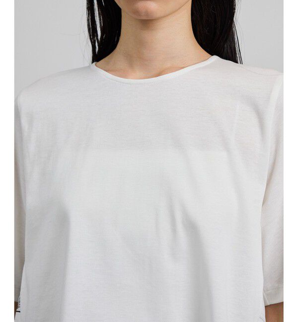 ROPE「【洗える】【YUKO SAEKI for ROPE'・コラボ】スカーフ柄プリント Aラインカットソー」|Tシャツ・カットソー|