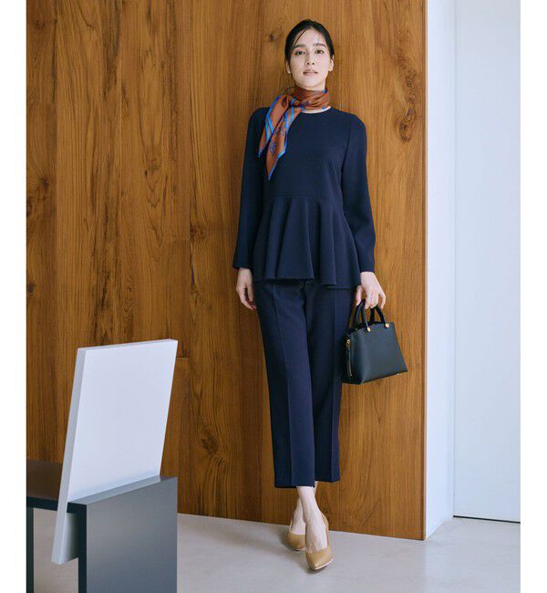 ROPE「トリアセダブルクロス デザインブラウス/イージーケア・セットアップ対応・25AW」|シャツ・ブラウス|