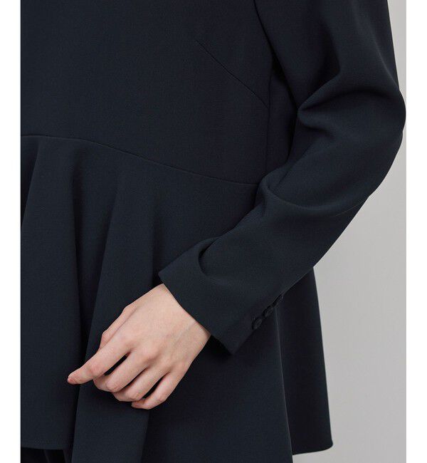 ROPE「トリアセダブルクロス デザインブラウス/イージーケア・セットアップ対応・25AW」|シャツ・ブラウス|