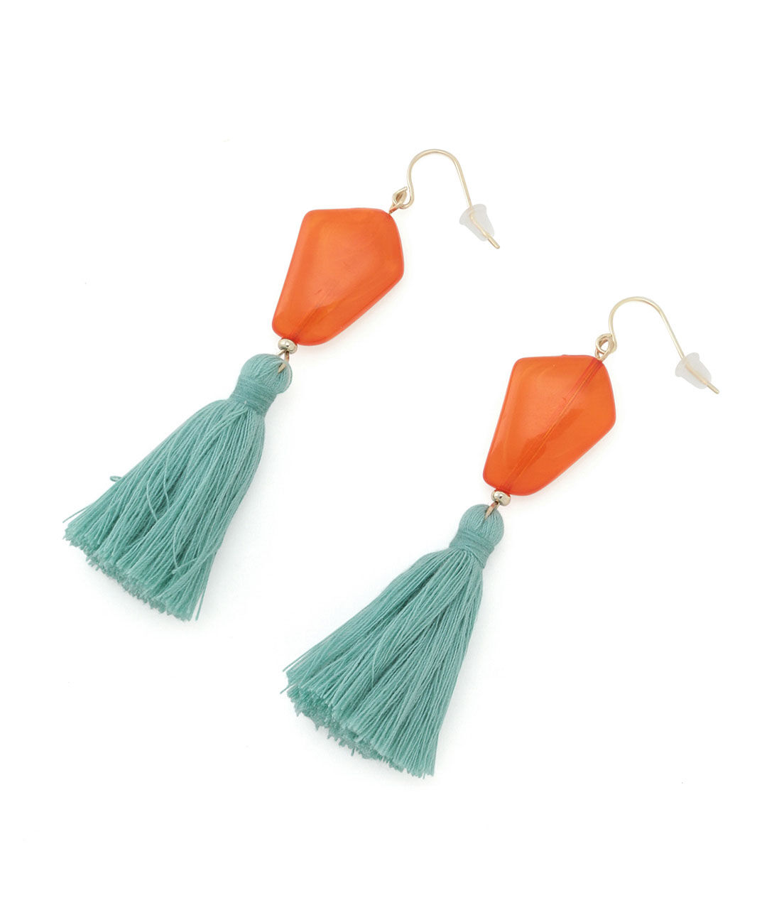 VIS「アクリルタッセルピアス」|ピアス|オレンジ系(71)