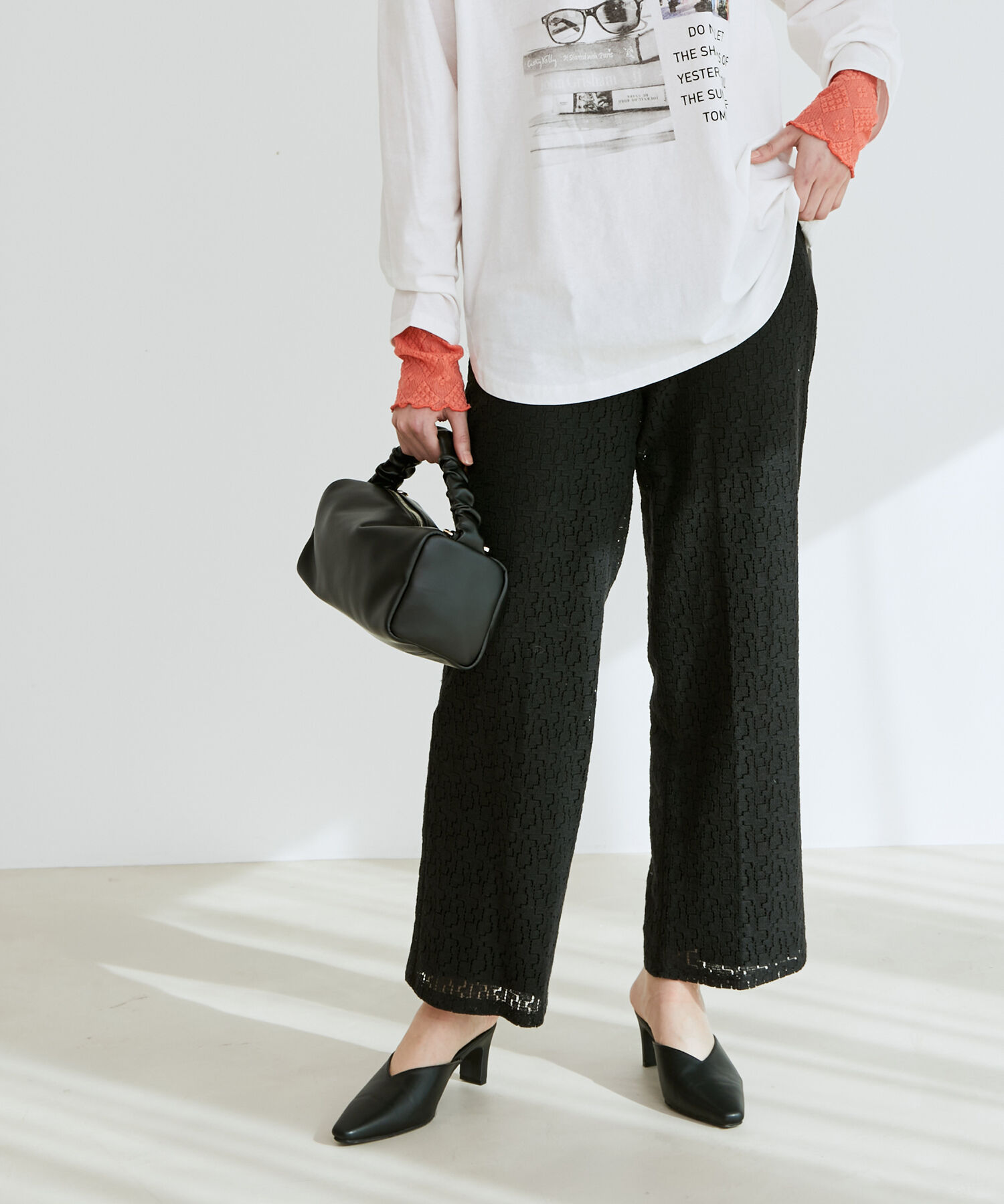 vis-a-vis「【WEB限定】総レースパンツ」|スラックス|