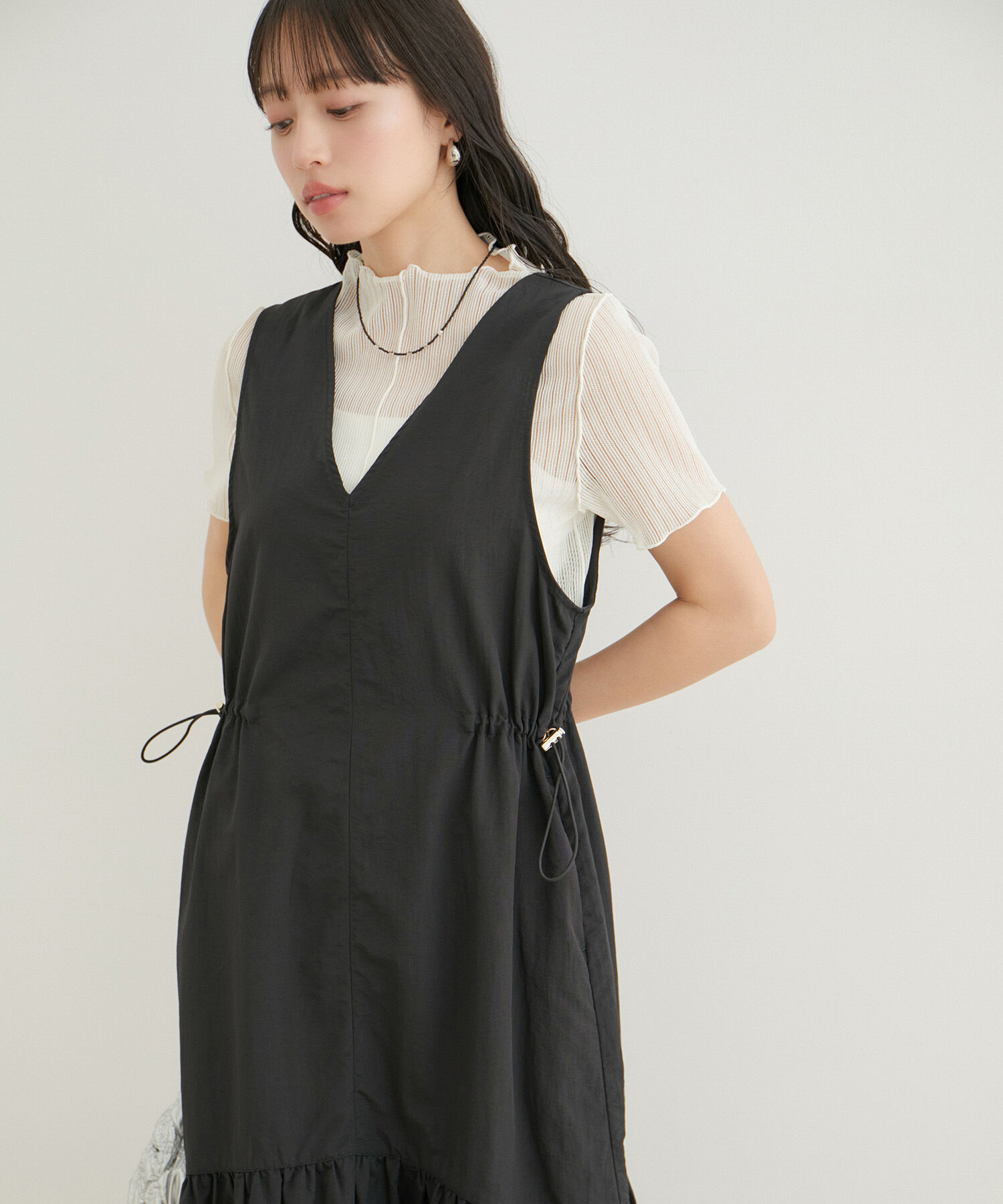 VIS「ウエストドロストワンピース」|ワンピース|