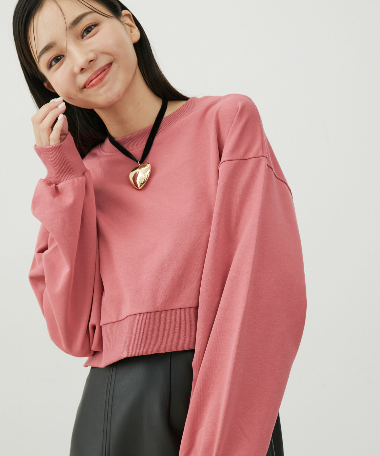 VIS「ビッグハートベロアチョーカー」|ネックレス|