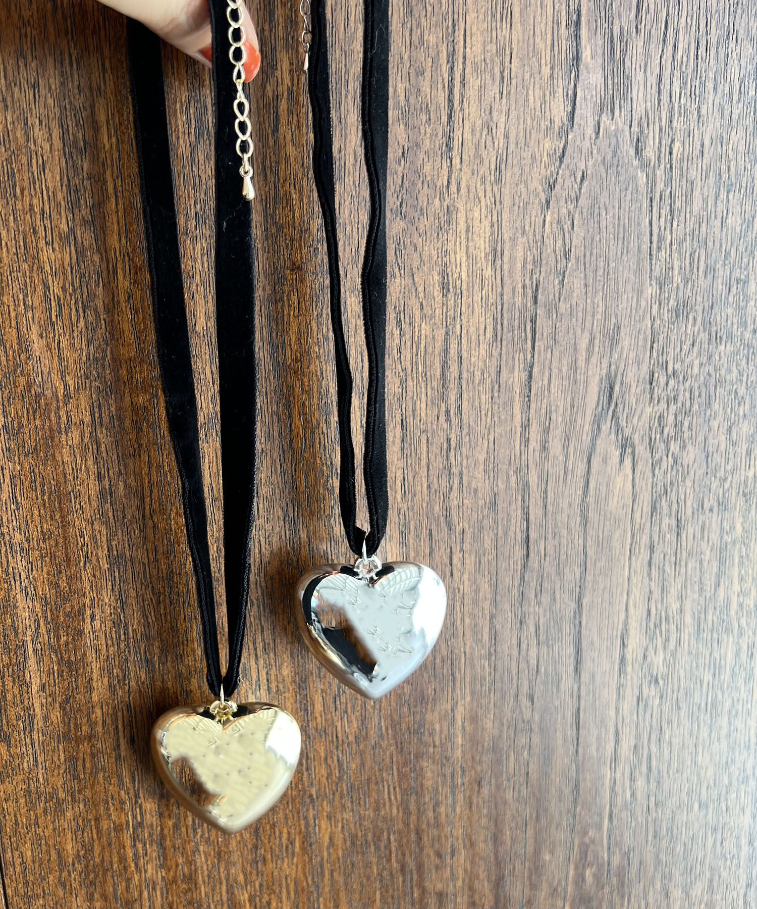 VIS「ビッグハートベロアチョーカー」|ネックレス|