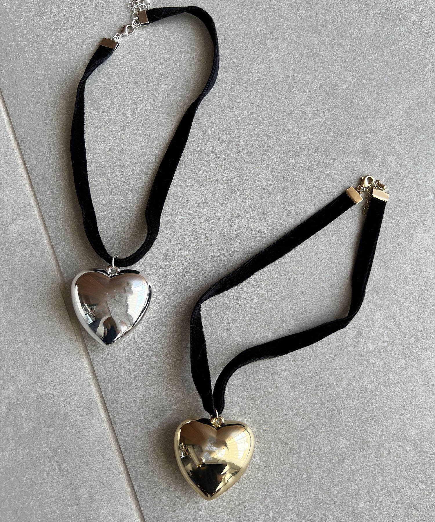 VIS「ビッグハートベロアチョーカー」|ネックレス|