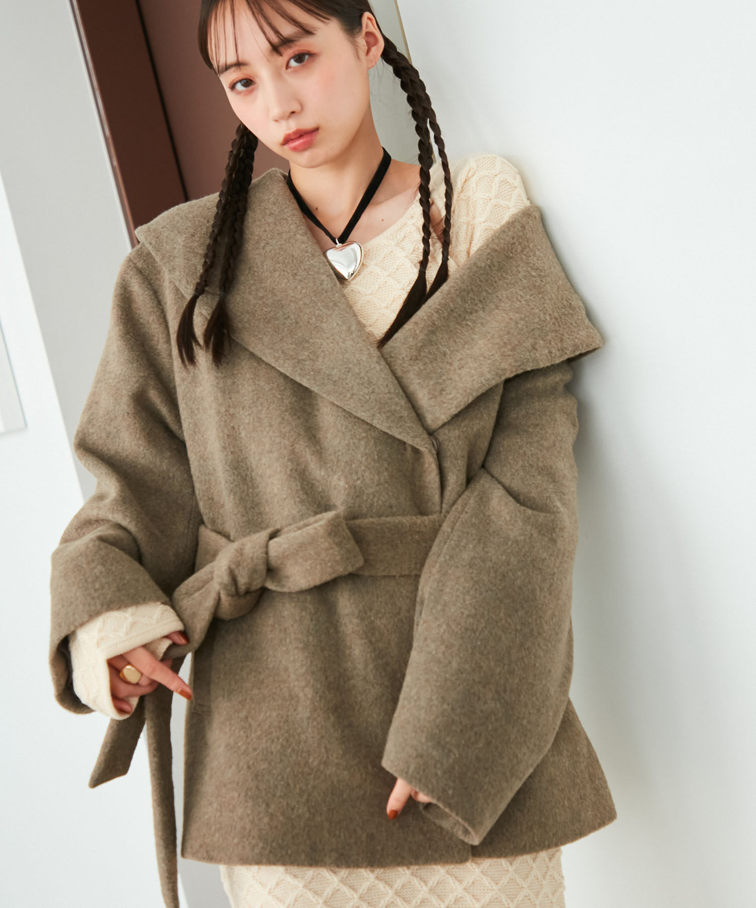 VIS「ビッグハートベロアチョーカー」|ネックレス|