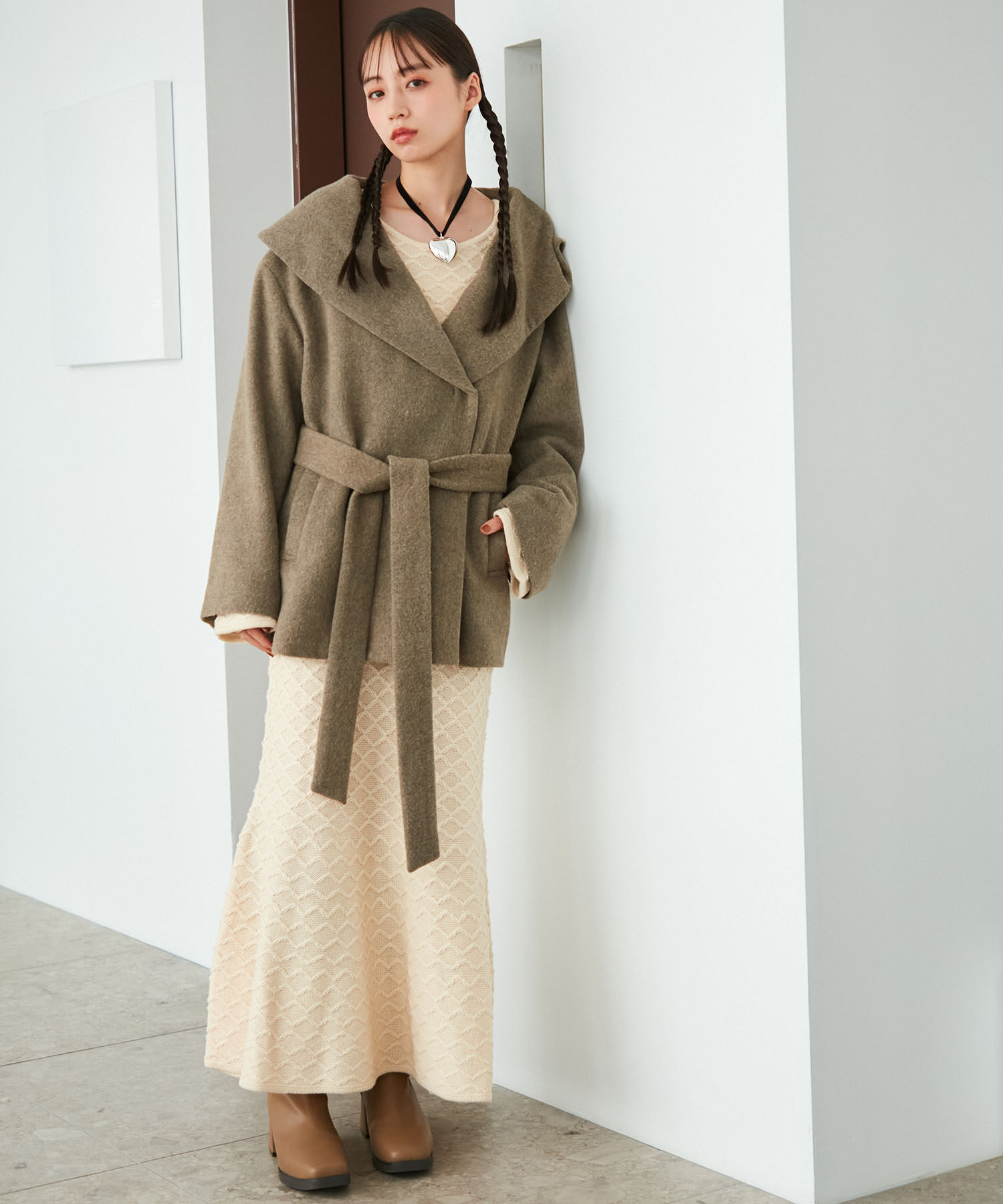 VIS「ビッグハートベロアチョーカー」|ネックレス|