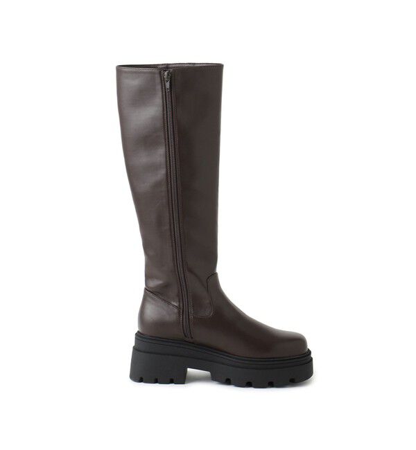 VIS「サイドバックルタンクソールロングブーツ」|ロングブーツ|