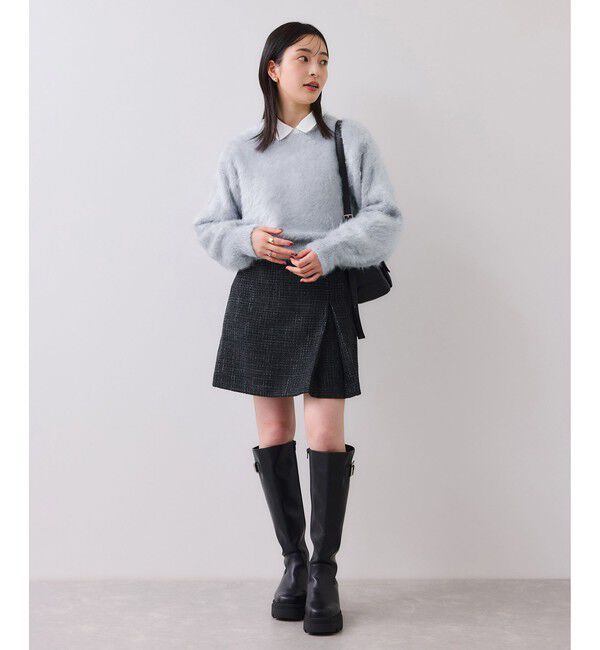 VIS「メタルシャギーネコヤーンニット/静電気防止」|ニット・セーター|